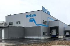 BizLink’s warehouse and shipping docks of the new facility in Serbia